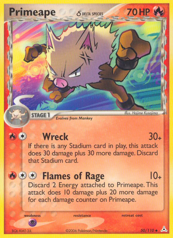 Primeape (50/110) (Delta Species) [EX: Holon Phantoms] Pokémon