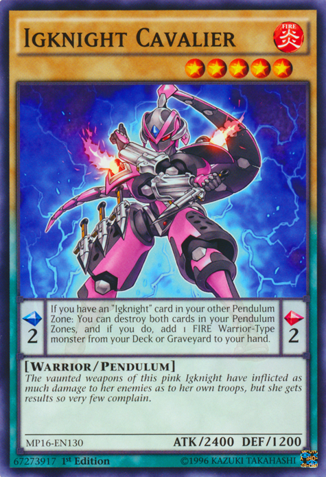 Igknight Cavalier [MP16-EN130] Common Yu-Gi-Oh!