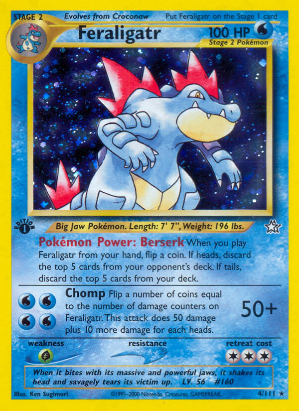 Feraligatr (4/111) [Neo Genesis 1st Edition] Pokémon