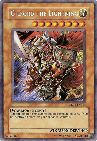 Gilford the Lightning [DR04-EN242] Secret Rare Yu-Gi-Oh!