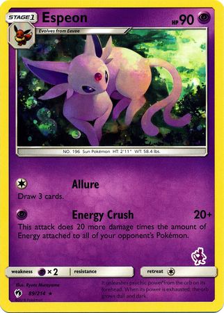 Espeon (89/214) (Mewtwo Deck) [Battle Academy 2020] Pokémon