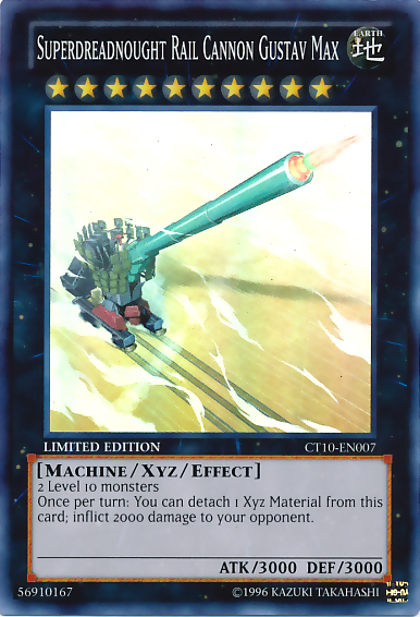Superdreadnought Rail Cannon Gustav Max [CT10-EN007] Super Rare Yu-Gi-Oh!