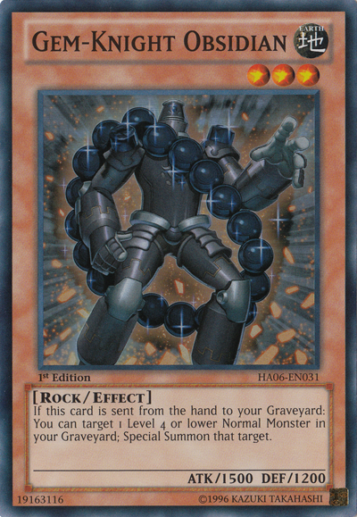 Gem-Knight Obsidian [HA06-EN031] Super Rare Yu-Gi-Oh!