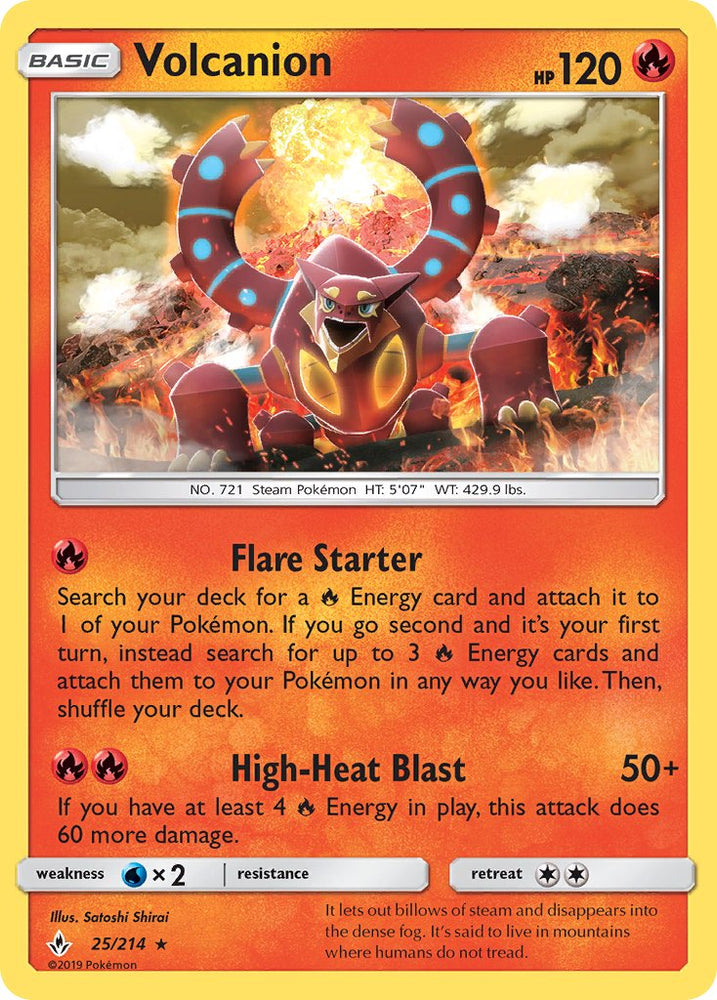 Volcanion (25/214) (Theme Deck Exclusive) [Sun & Moon: Unbroken Bonds] Pokémon