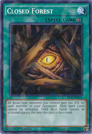 Closed Forest [BP03-EN171] Shatterfoil Rare Yu-Gi-Oh!