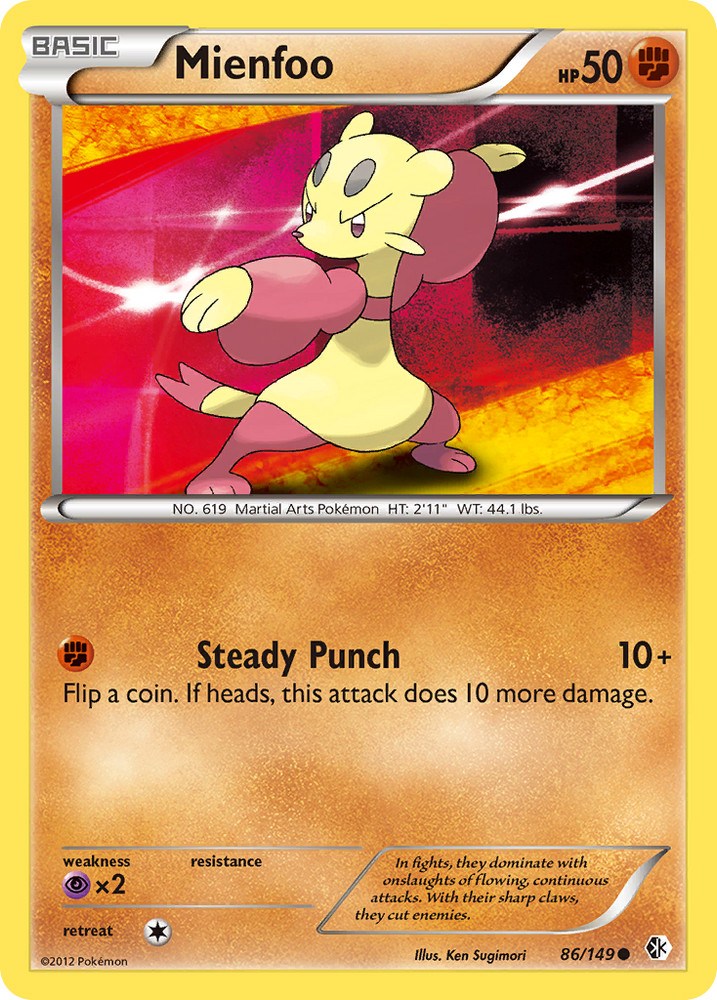 Mienfoo (86/149) [Black & White: Boundaries Crossed] Pokémon