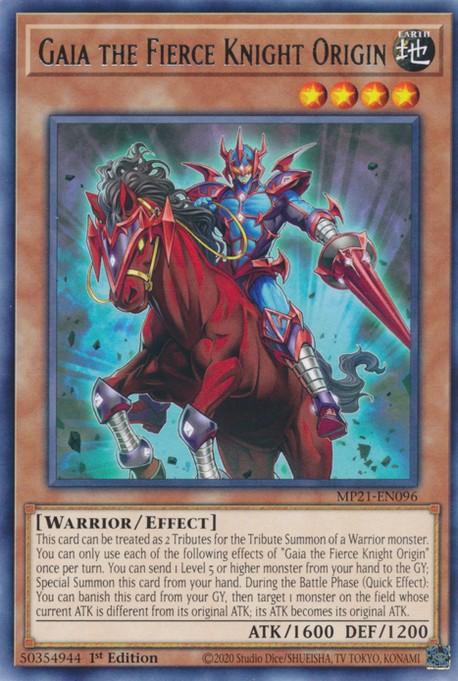 Gaia the Fierce Knight Origin [MP21-EN096] Rare Yu-Gi-Oh!