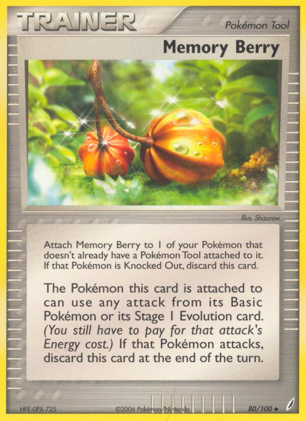 Memory Berry (80/100) [EX: Crystal Guardians] Pokémon