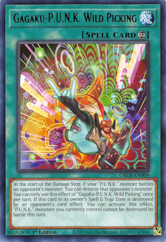 Gagaku-P.U.N.K. Wild Picking [GRCR-EN009] Rare Yu-Gi-Oh!