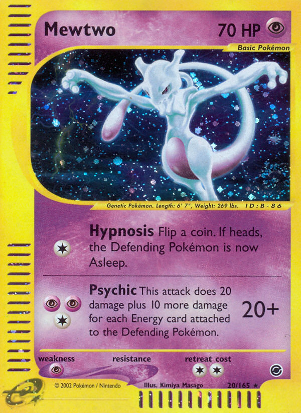Mewtwo (20/165) [Expedition: Base Set] Pokémon