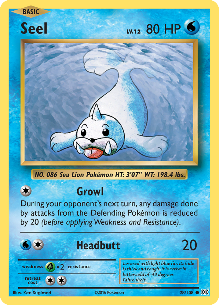 Seel (28/108) [XY: Evolutions] Pokémon