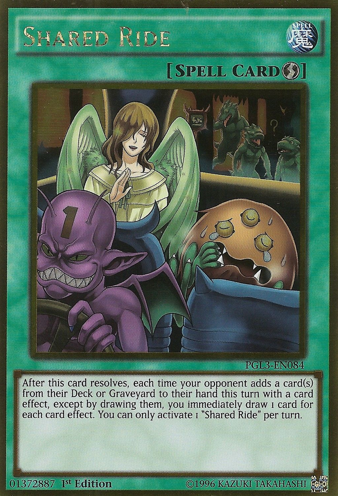 Shared Ride [PGL3-EN084] Gold Rare Yu-Gi-Oh!