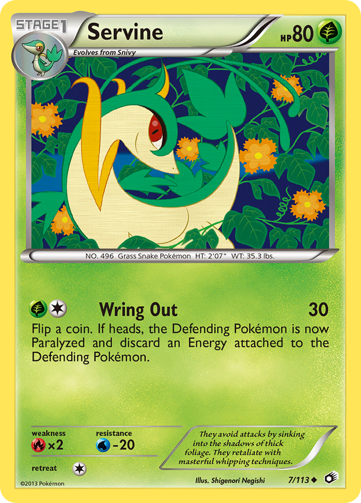 Servine (7/113) [Black & White: Legendary Treasures] Pokémon