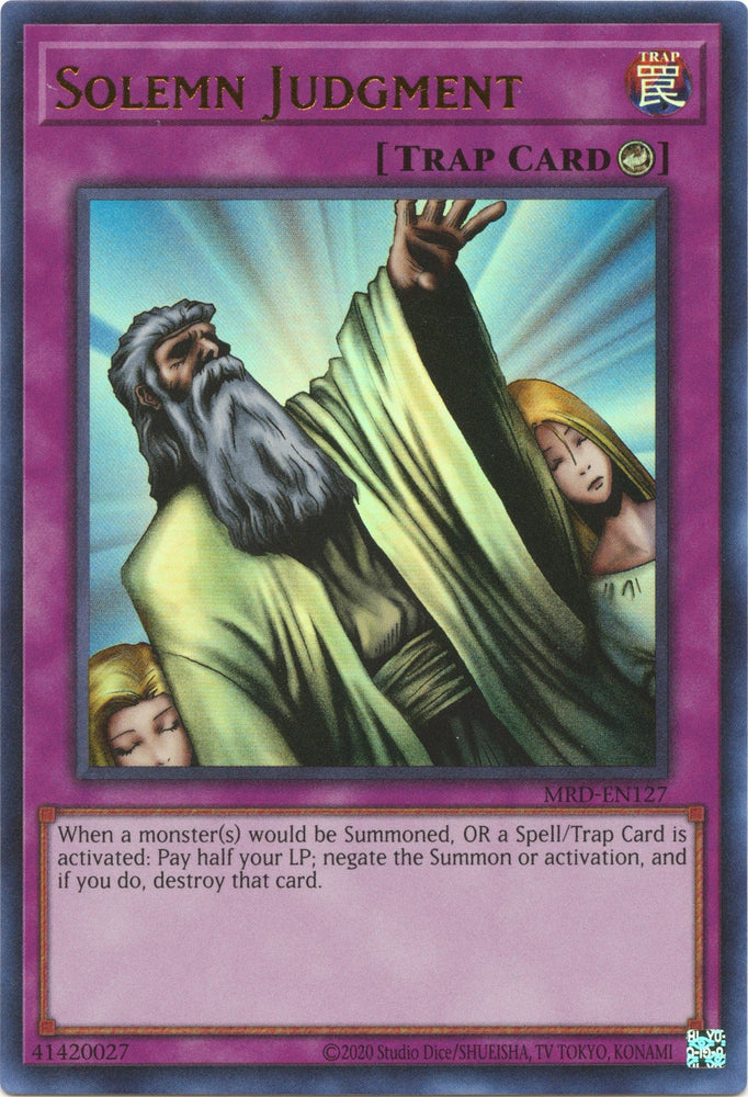 Solemn Judgment (25th Anniversary) [MRD-EN127] Ultra Rare Yu-Gi-Oh!