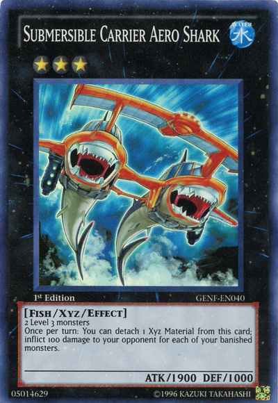 Submersible Carrier Aero Shark [GENF-EN040] Super Rare Yu-Gi-Oh!
