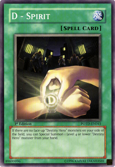 D - Spirit [POTD-EN041] Common Yu-Gi-Oh!
