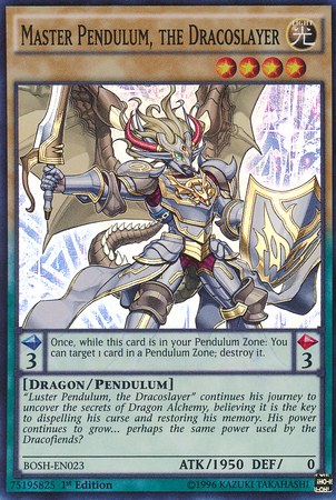 Master Pendulum, the Dracoslayer [BOSH-EN023] Super Rare Yu-Gi-Oh!
