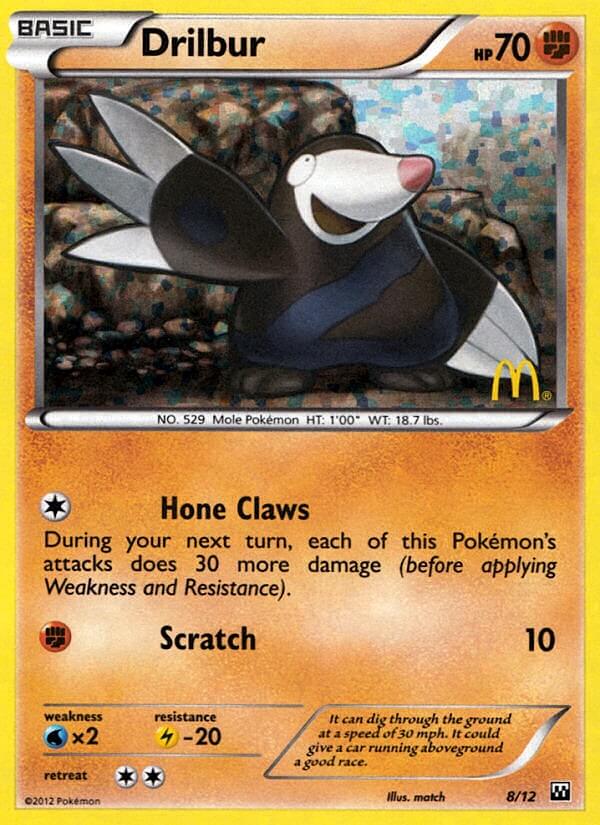 Drilbur (8/12) [McDonald's Promos: 2012 Collection] Pokémon