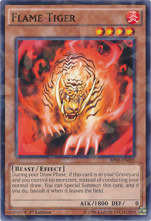 Flame Tiger [BP03-EN095] Shatterfoil Rare Yu-Gi-Oh!