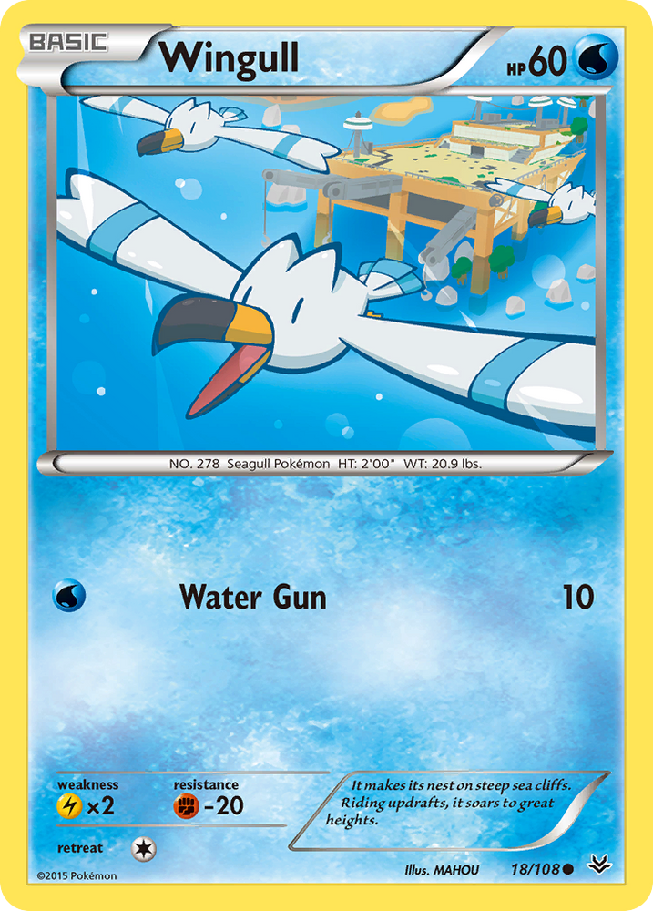 Wingull (18/108) [XY: Roaring Skies] Pokémon
