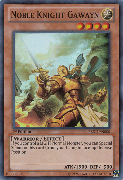 Noble Knight Gawayn [REDU-EN000] Super Rare Yu-Gi-Oh!