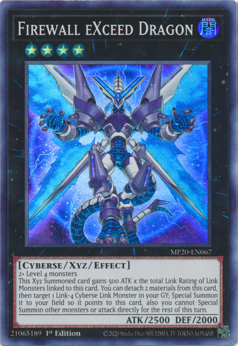 Firewall eXceed Dragon [MP20-EN067] Super Rare Yu-Gi-Oh!