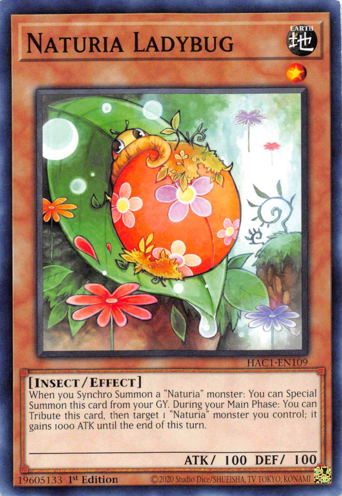 Naturia Ladybug [HAC1-EN109] Common Yu-Gi-Oh!
