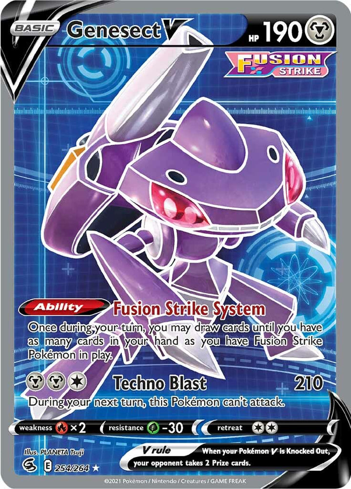 Genesect V (254/264) [Sword & Shield: Fusion Strike] Pokémon