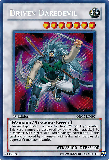Driven Daredevil [ORCS-EN097] Secret Rare Yu-Gi-Oh!