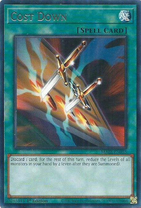 Cost Down [MAZE-EN055] Rare Yu-Gi-Oh!