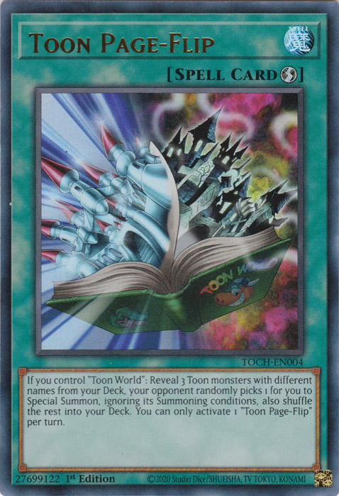 Toon Page-Flip [TOCH-EN004] Ultra Rare Yu-Gi-Oh!
