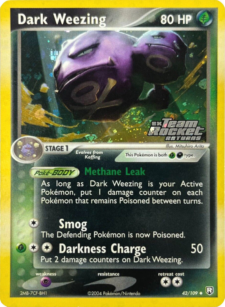 Dark Weezing (42/109) (Stamped) [EX: Team Rocket Returns] Pokémon
