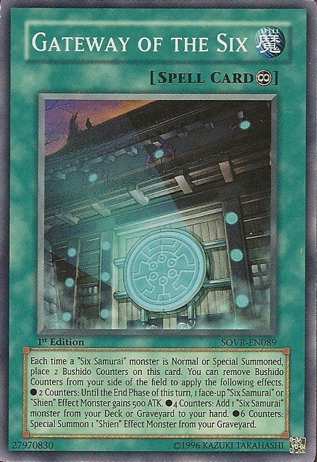 Gateway of the Six [SOVR-EN089] Super Rare Yu-Gi-Oh!