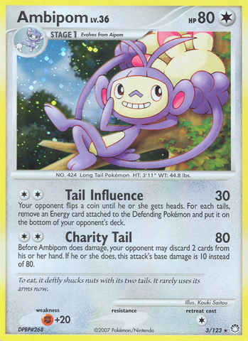Ambipom (3/123) [Diamond & Pearl: Mysterious Treasures] Pokémon