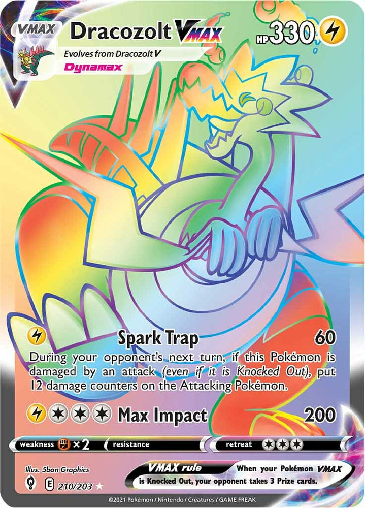 Dracozolt VMAX (210/203) [Sword & Shield: Evolving Skies] Pokémon