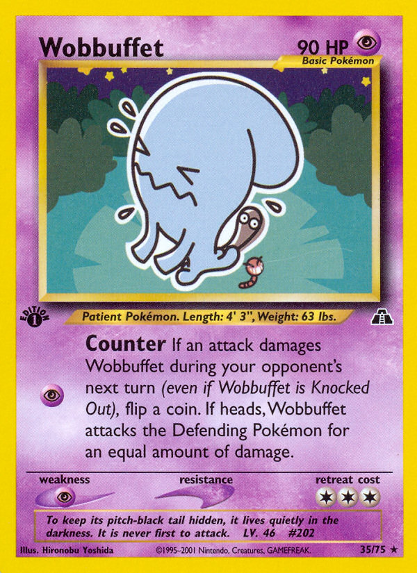 Wobbuffet (35/75) [Neo Discovery 1st Edition] Pokémon