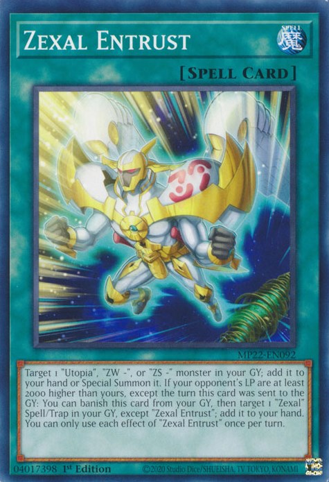 Zexal Entrust [MP22-EN092] Common Yu-Gi-Oh!