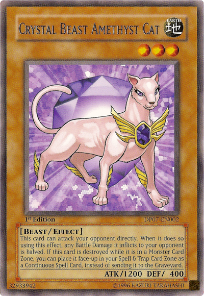 Crystal Beast Amethyst Cat [DP07-EN002] Rare Yu-Gi-Oh!