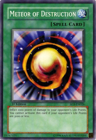 Meteor of Destruction [SD3-EN026] Common Yu-Gi-Oh!
