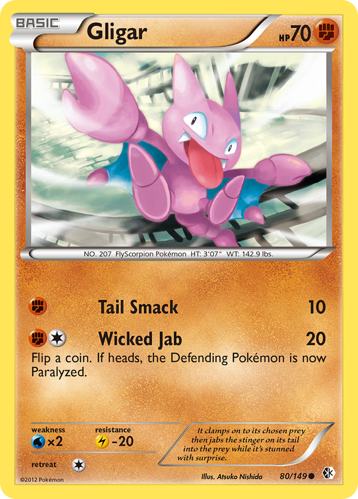 Gligar (80/149) [Black & White: Boundaries Crossed] Pokémon