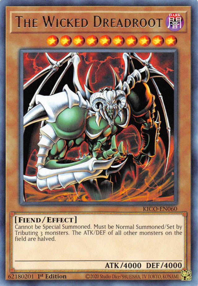 The Wicked Dreadroot [KICO-EN060] Rare Yu-Gi-Oh!