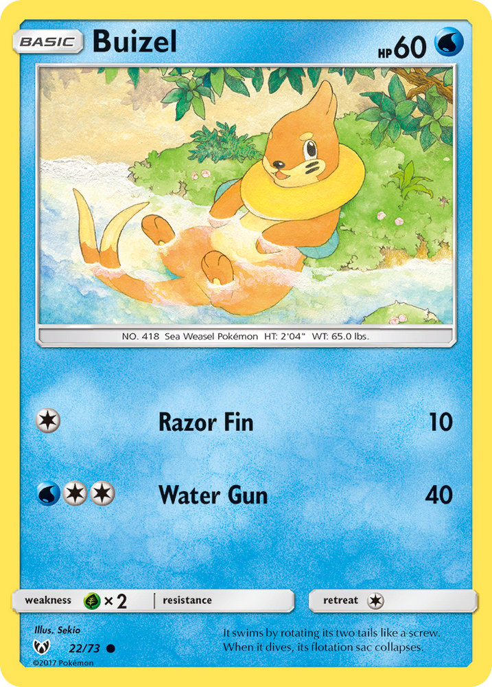 Buizel (22/73) [Sun & Moon: Shining Legends] Pokémon