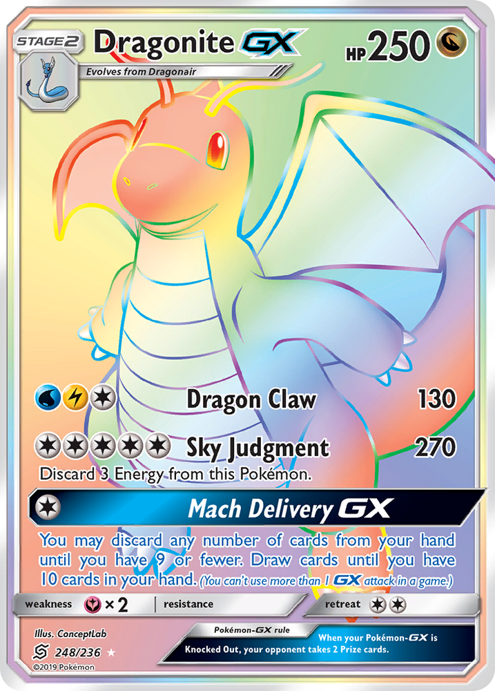 Dragonite GX (248/236) [Sun & Moon: Unified Minds] Pokémon