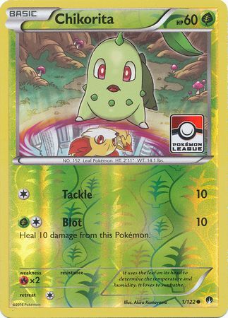 Chikorita (1/122) (League Promo) [XY: BREAKpoint] Pokémon