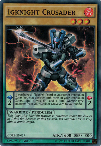 Igknight Crusader [CORE-EN027] Super Rare Yu-Gi-Oh!