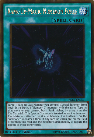 Rank-Up-Magic Numeron Force [PGL2-EN059] Gold Rare Yu-Gi-Oh!