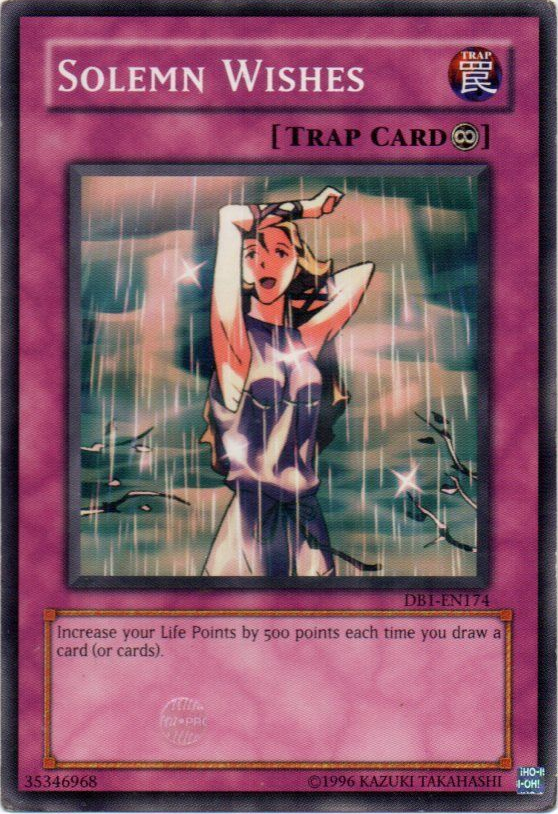 Solemn Wishes [DB1-EN174] Common Yu-Gi-Oh!