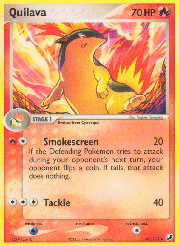 Quilava (45/115) [EX: Unseen Forces] Pokémon