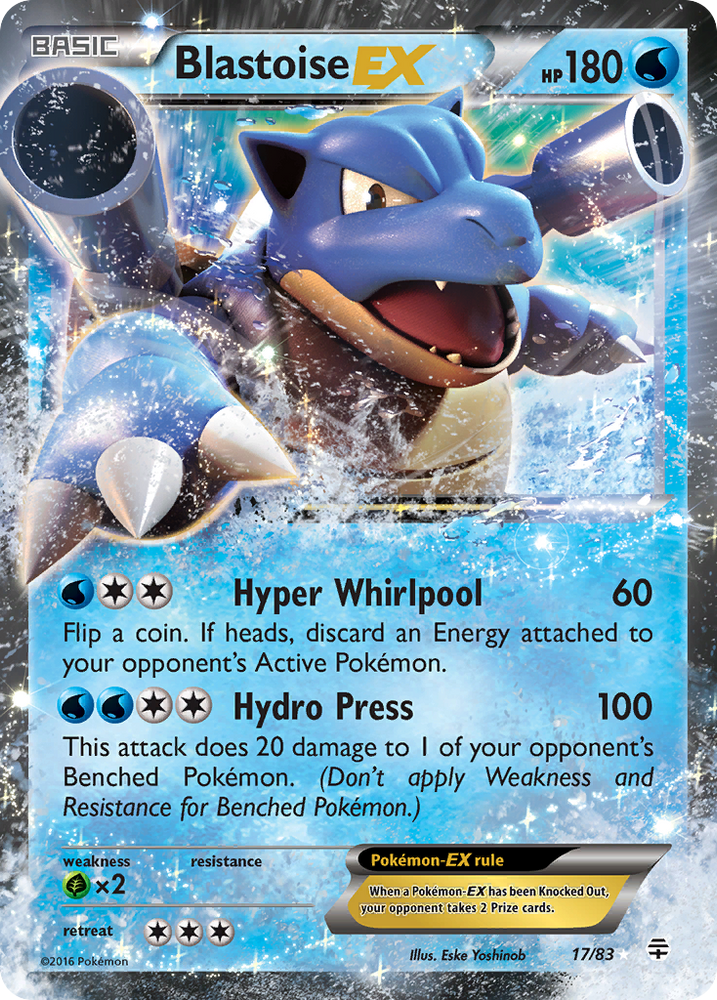 Blastoise EX (17/83) [XY: Generations] Pokémon