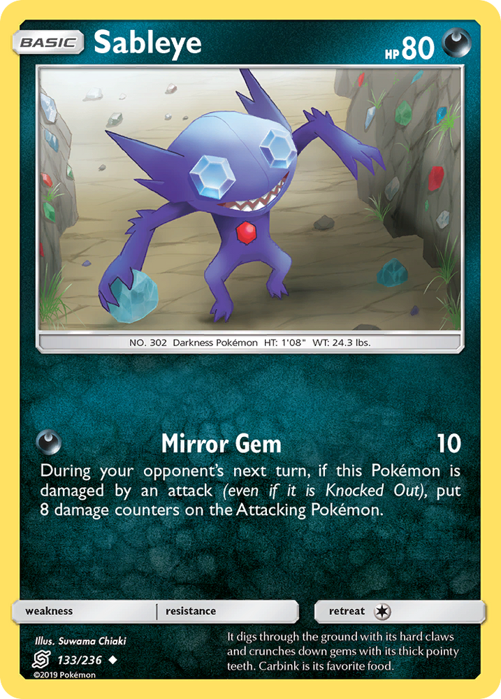 Sableye (133/236) [Sun & Moon: Unified Minds] Pokémon